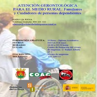 El Ayuntamiento de Haro colabora en un Curso de Atención Gerontológica para el Medio Rural