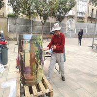 José I. Amelivia gana el I Concurso de Pintura Sobre Barricas “Haro 2019”