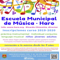 La Escuela Municipal de Música de Haro abre el periodo de inscripción