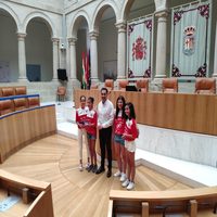 RECEPCIÓN DEL  PRESIDENTE DEL PARLAMENTO RIOJANO AL EQUIPO GANADOR DEL CAMPEONATO DE ESPAÑ