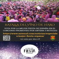 La Batalla del Vino se mantiene en segunda posición en la iniciativa “Mejor Fiesta de Espa
