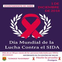 El Ayuntamiento de Haro lanza una campaña de sensibilización en el Día Mundial de la Lucha
