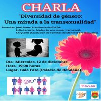 El Ayuntamiento de Haro, junto con GYLDA y Chrysallis organiza una charla sobre la transex
