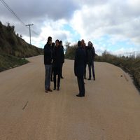 José Ignacio Pérez y Laura Rivado visitan las obras de mejora del camino de Haro a Briñas