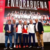 Leopoldo García mantiene un encuentro de trabajo con Luis Rubiales