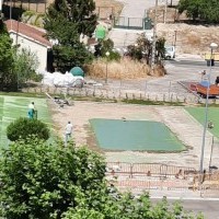 Las obras del aparcamiento de autocaravanas de Haro avanzan a buen ritmo