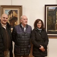 Laura Rivado visita la exposición antológica del pintor jarrero Tubía Rosales