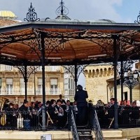 Nuevo éxito dominical de la Banda Municipal de Música de Haro en la plaza de la Paz