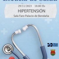LA ESCUELA DE SALUD ABORDARÁ LA HIPERTENSIÓN EN NOVIEMBRE
