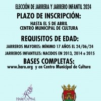 Bases para la elección de Jarrera y Jarrero Mayor e Infantil 2024