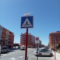 Señalización luminosa en 12 pasos de cebra de Haro