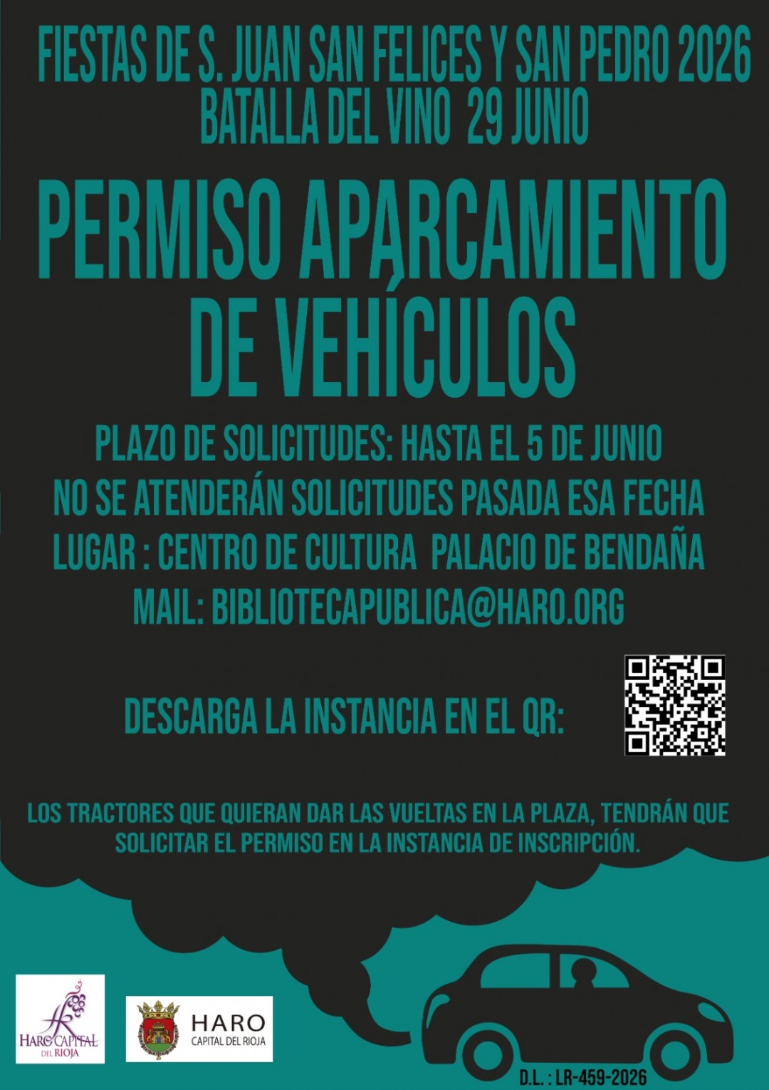 FIESTAS: Aparcamiento Batalla del Vino