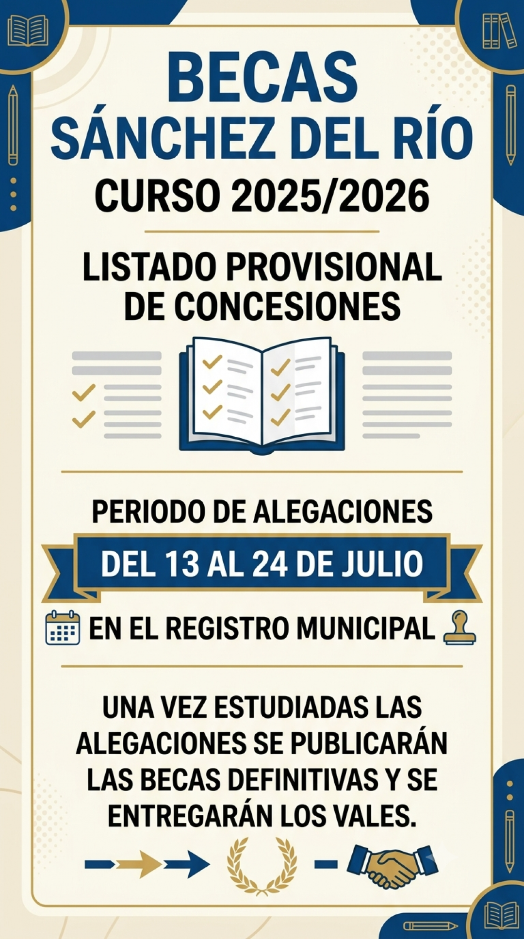 BECAS: Listado Provisional de Concesiones
